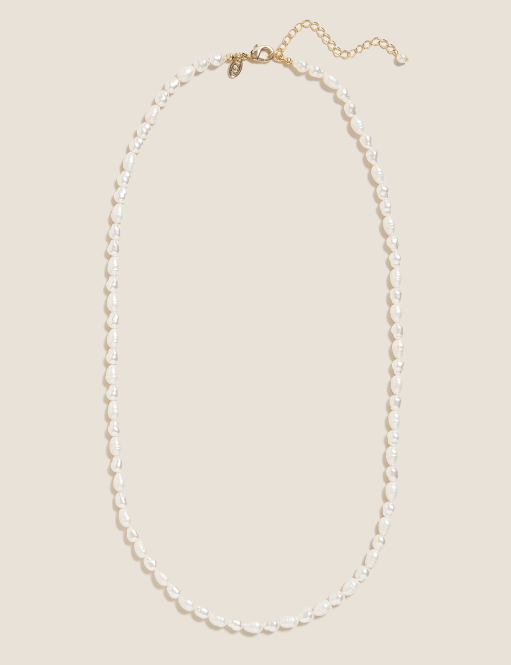 Long Pearl Effect Necklace 1 of 1