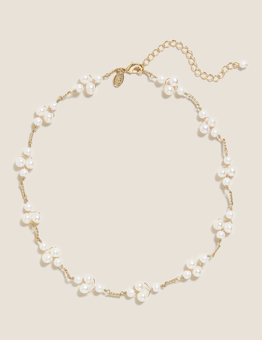 Mixed Pearl Statement Necklace 1 of 1
