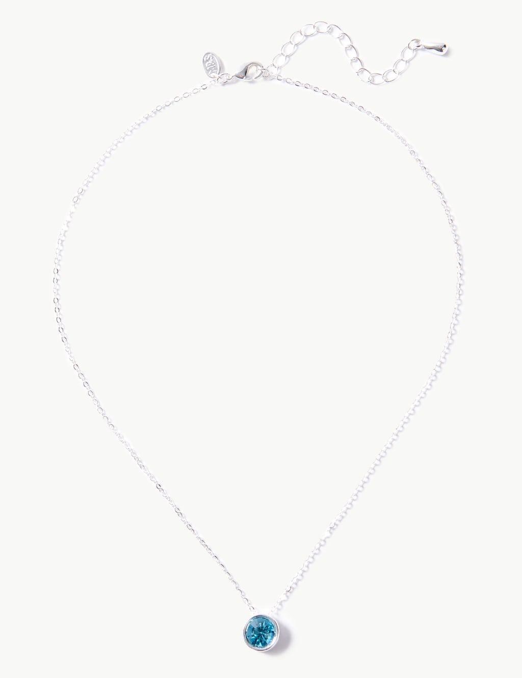 Silver Plated Crystal Necklace 1 of 1