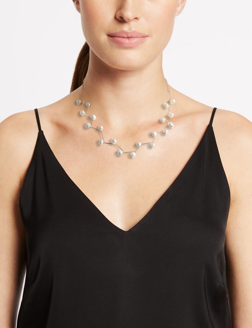 Fresh Water Pearl Sticks Necklace M S Collection M S