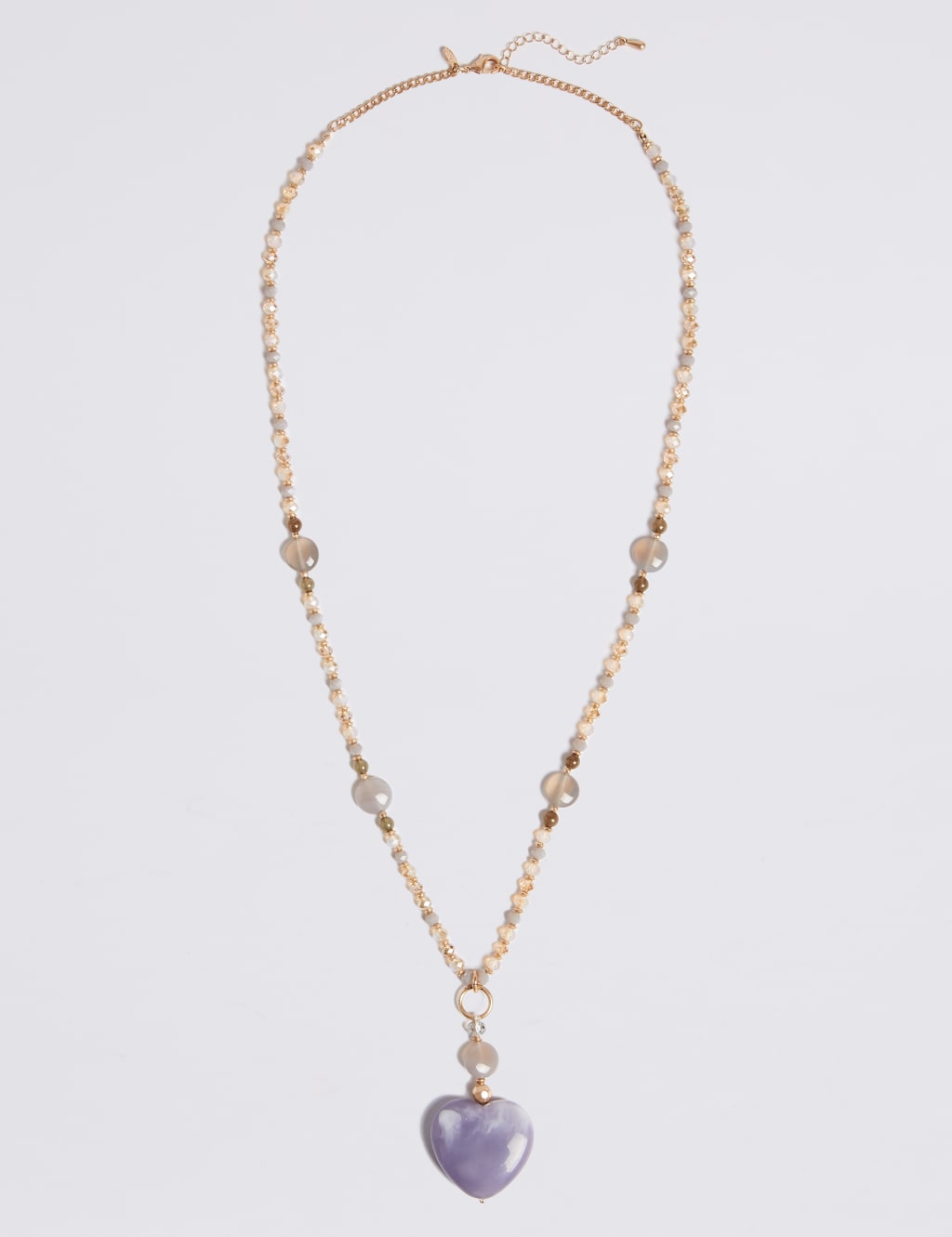 Beaded Crazy Heart Shape Necklace 1 of 1