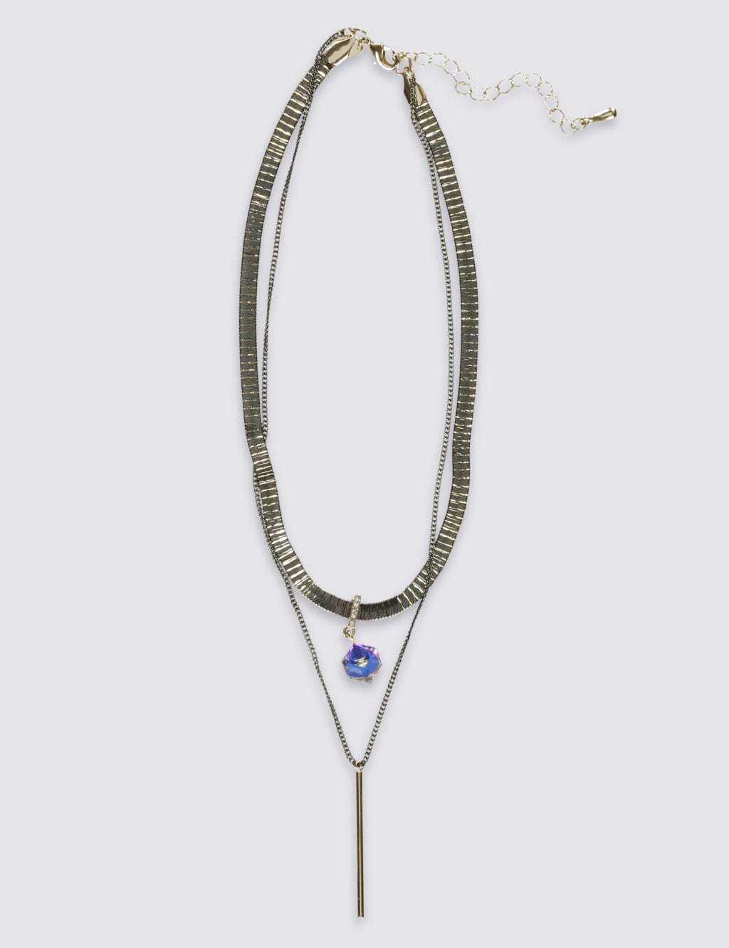 Cube Sparkle Choker Necklace 2 of 2