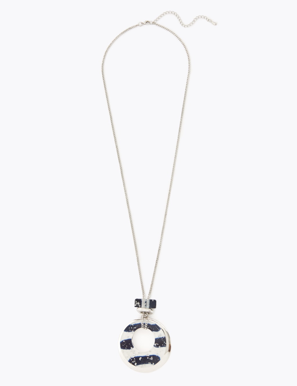 Oval Bar Pendant Necklace 2 of 2