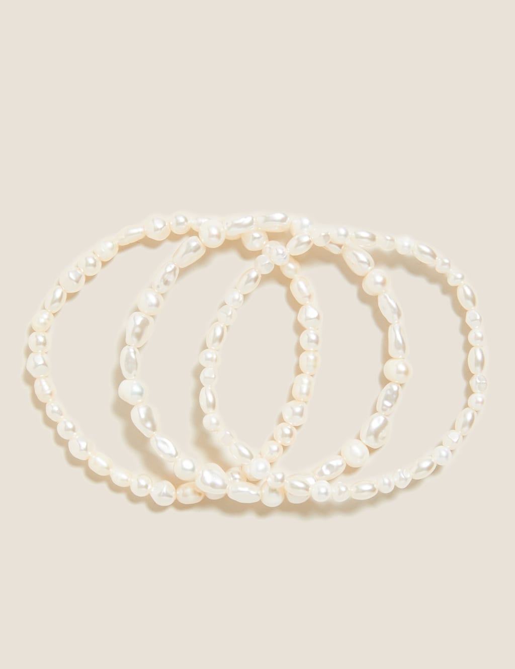 3 Pack Mixed Pearl Stretch Bracelet 1 of 1