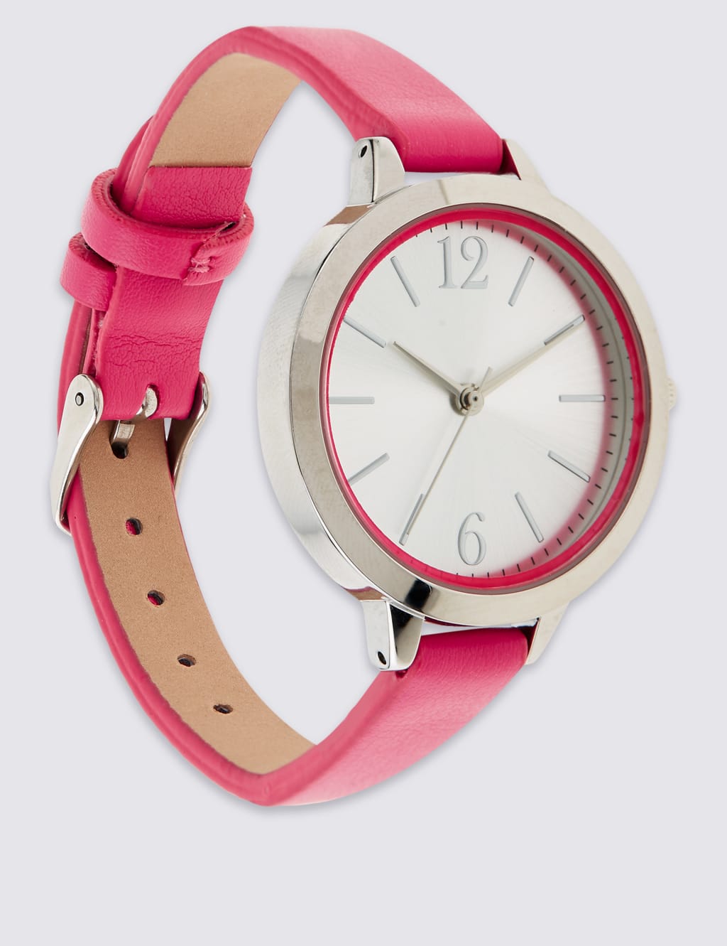 Round Face Case Strap Watch 3 of 3