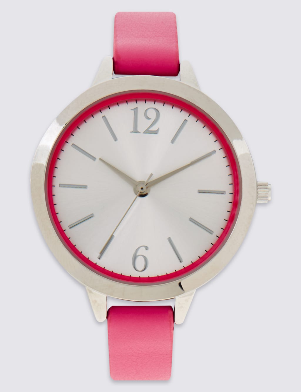 Round Face Case Strap Watch 2 of 3