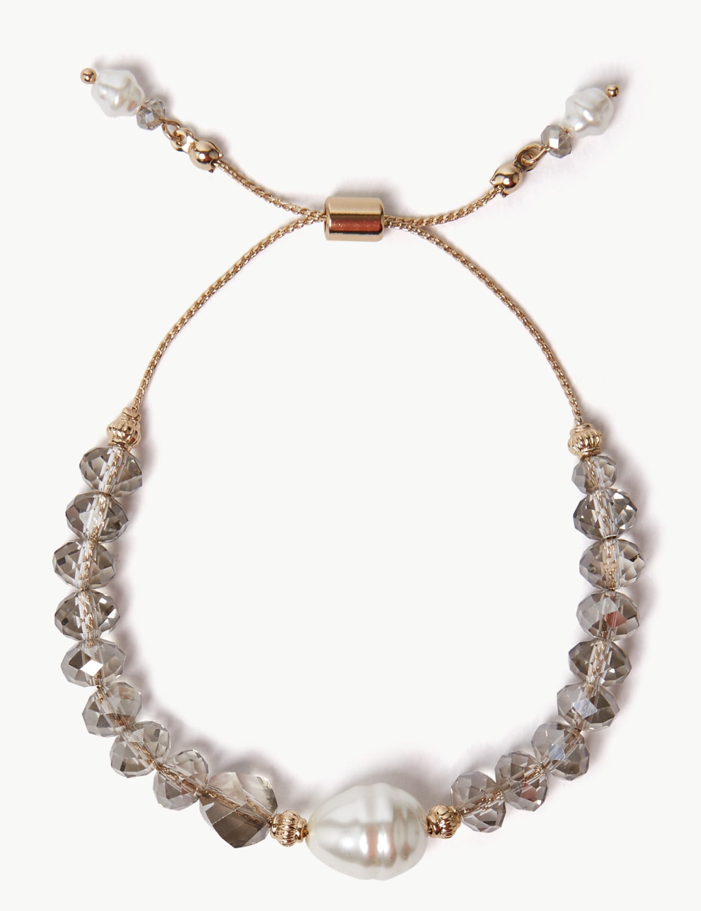 Glass Pearl Effect Bead Bracelet 1 of 1