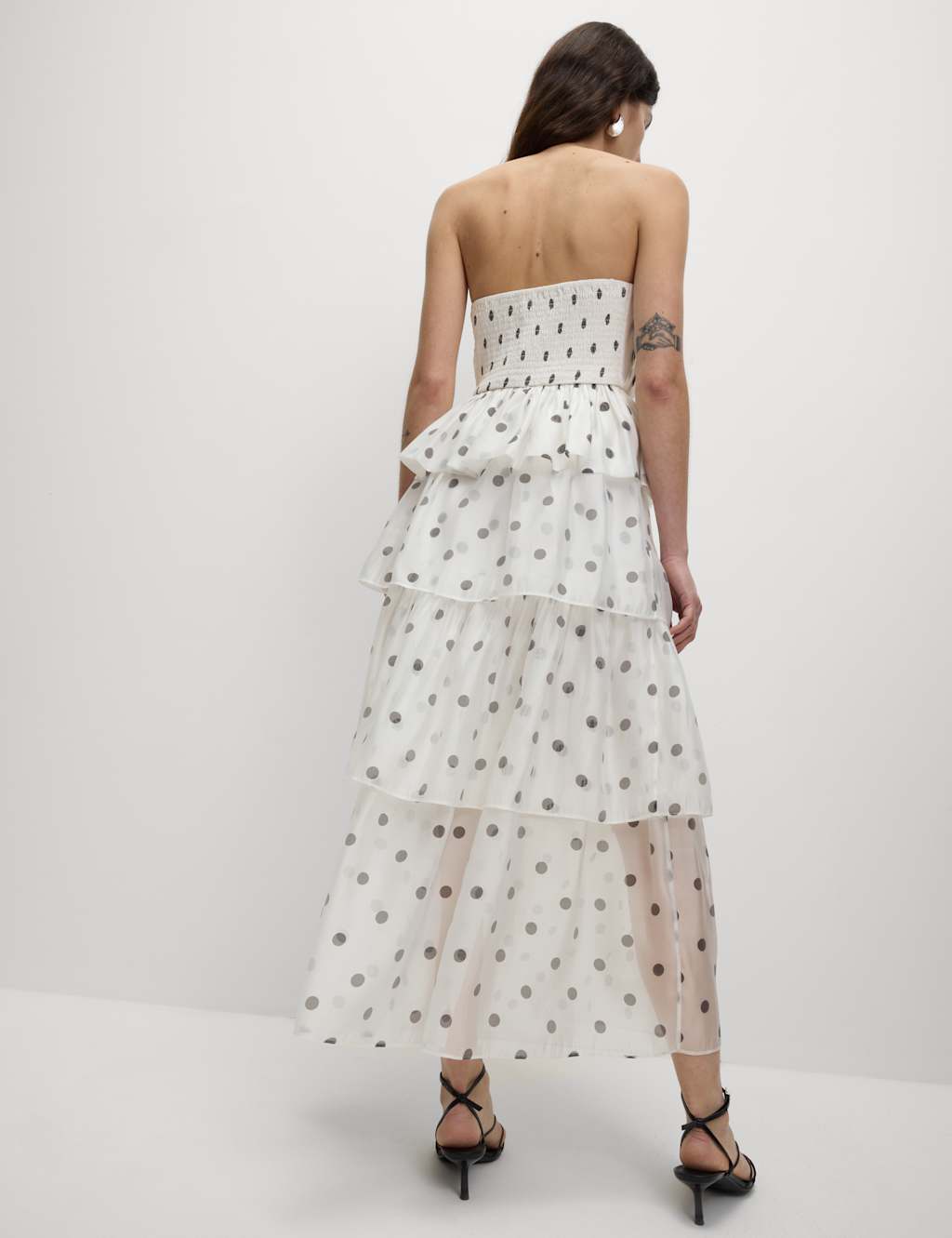 Organza Polka Dot Frill Midaxi Skirt 5 of 5