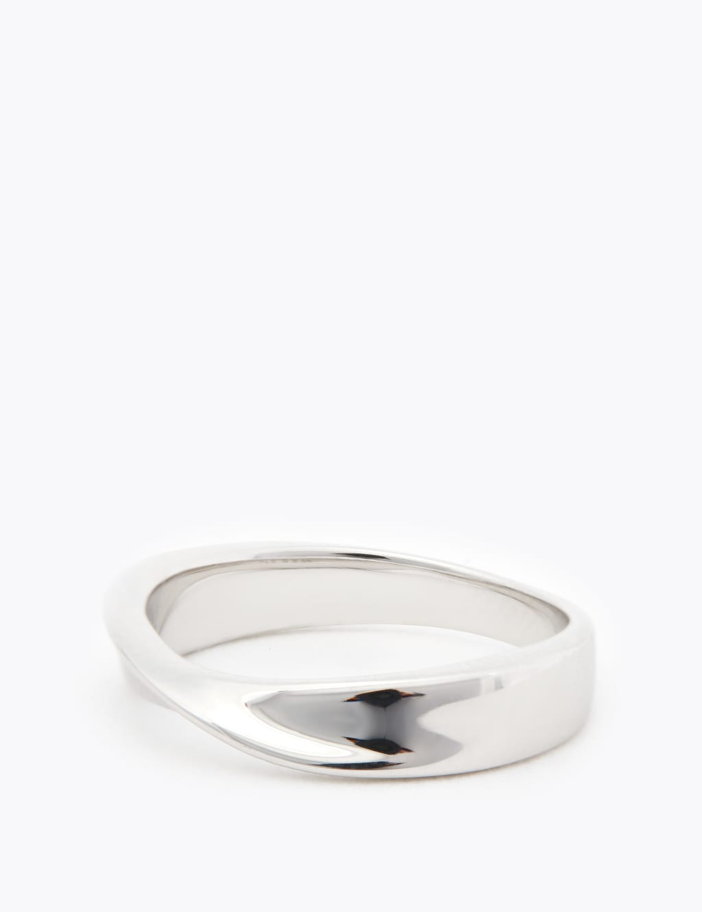Sterling Silver Twist Band Ring 2 of 2