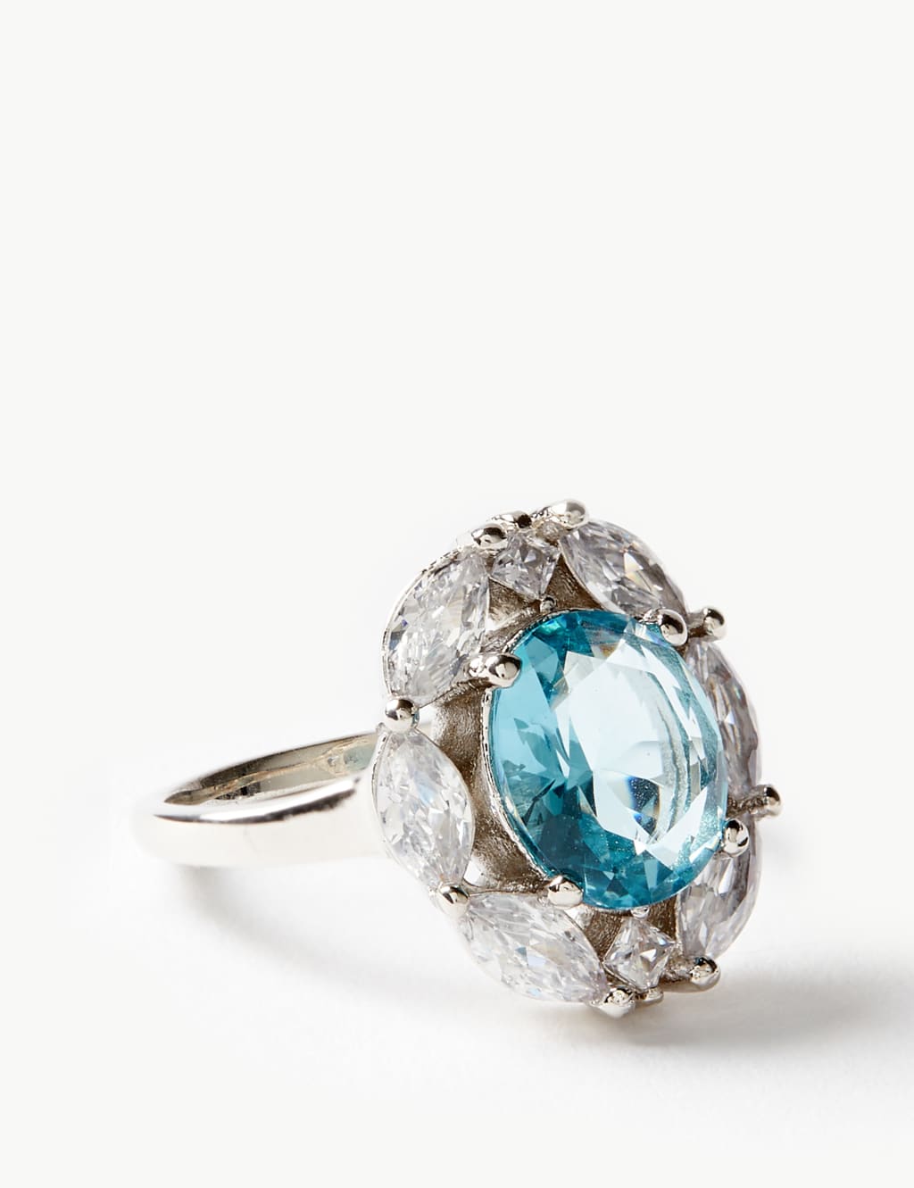 Platinum Plated Pretty Ring M S Collection M S