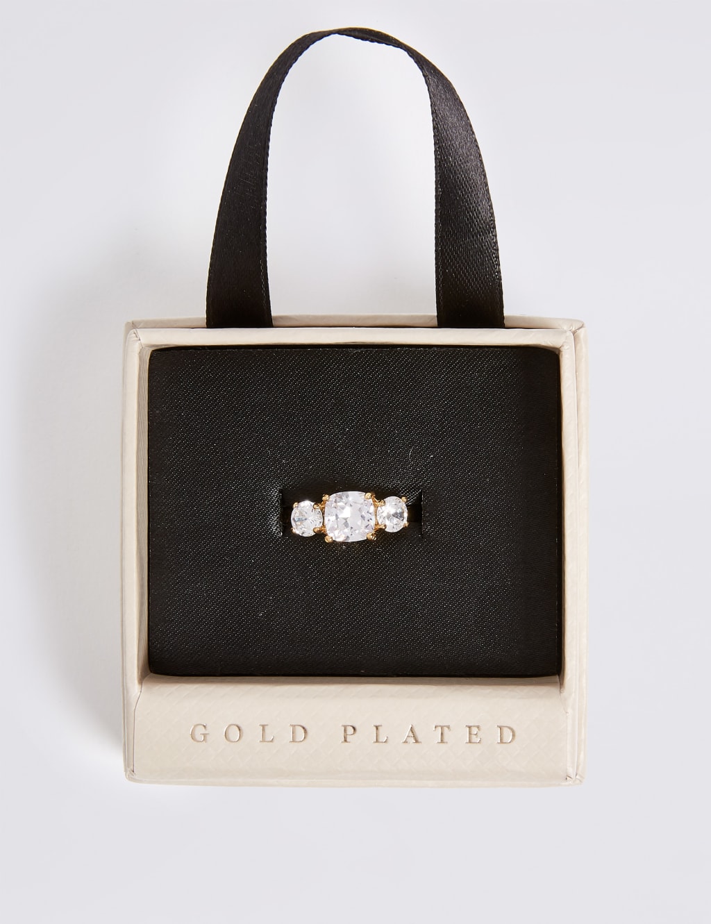 The Duchess Diamanté Three Stone Ring 3 of 3