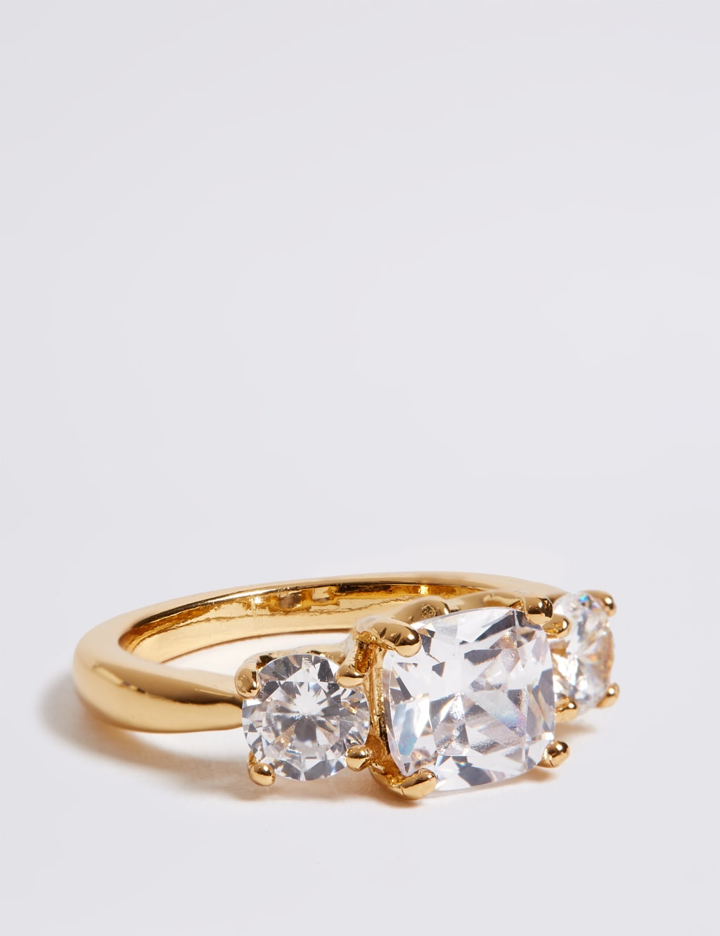 The Duchess Diamanté Three Stone Ring 2 of 3