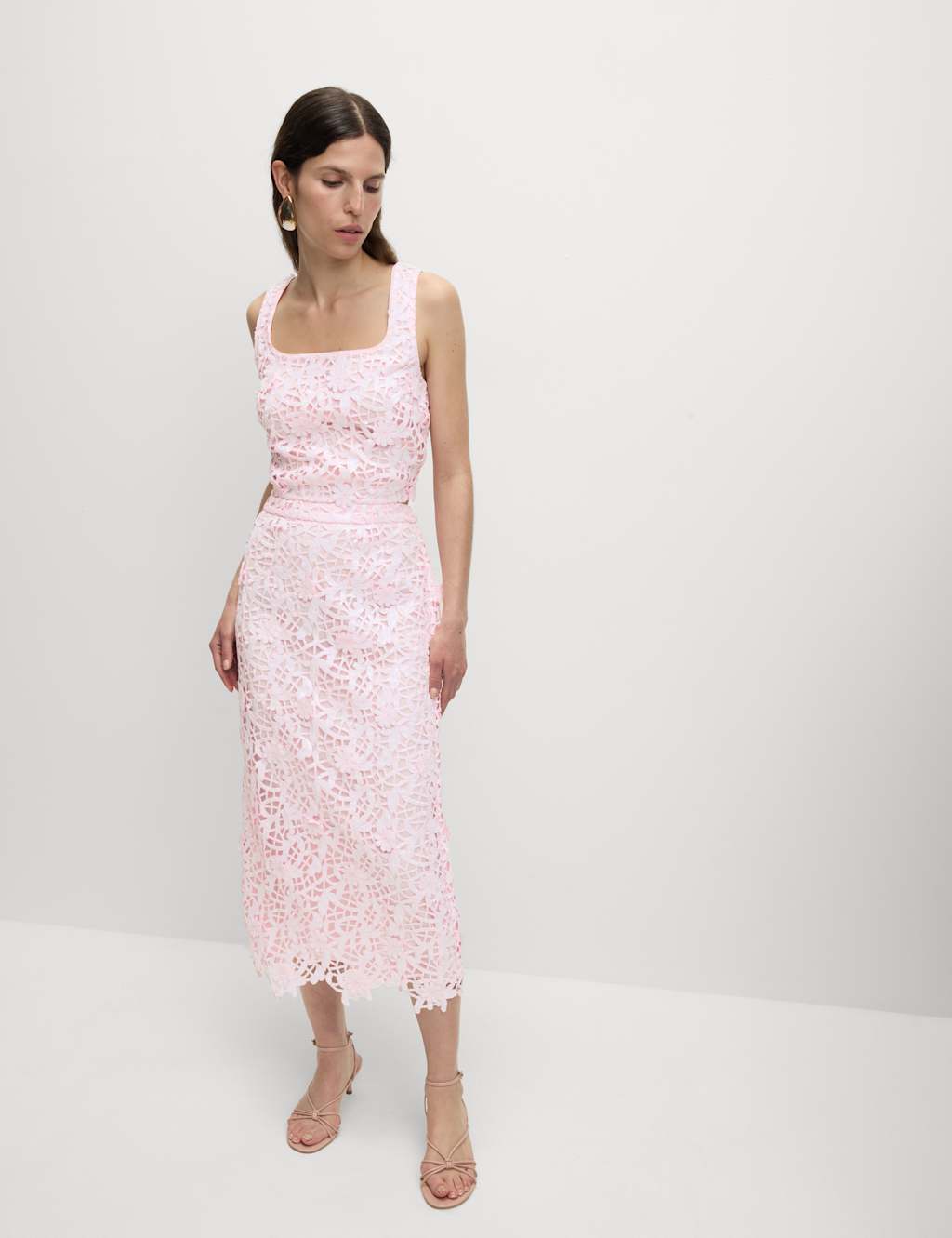 Square Neck Cutwork Crop Top 3 of 6