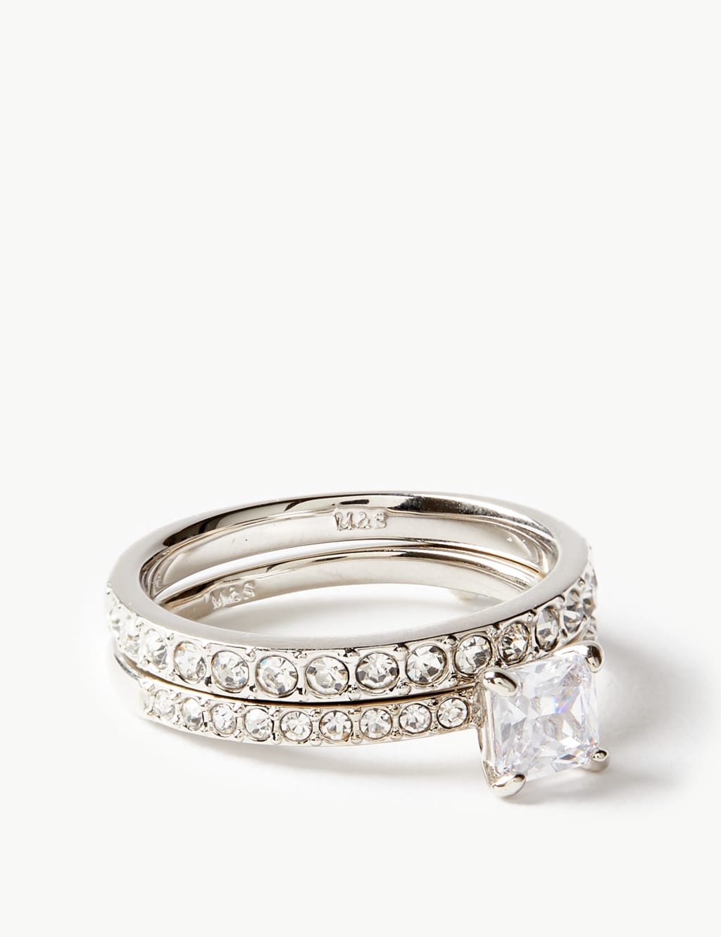 Marks and spencer platinum plated ring hot sale