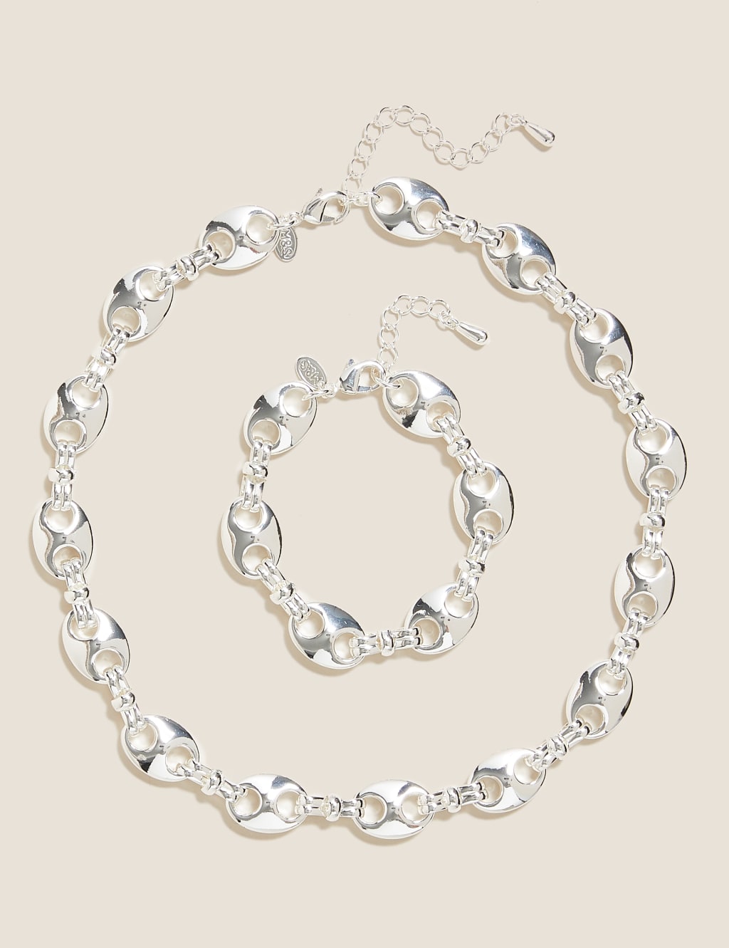 Chunky Chain Necklace Bracelet Set M S Collection M S