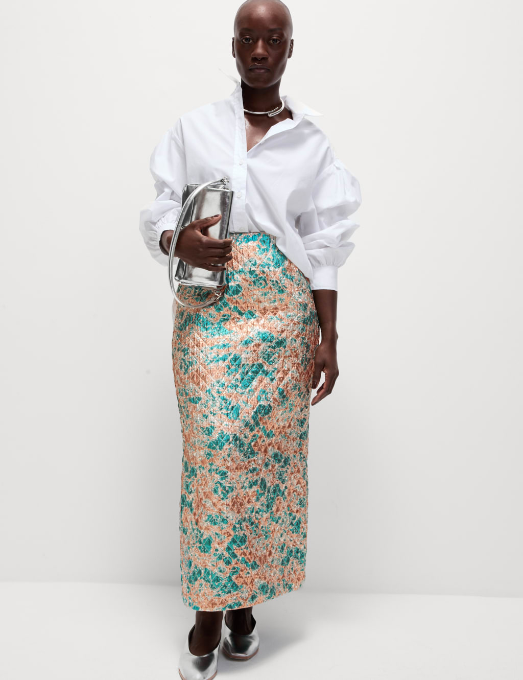 Quilted pencil skirt shop