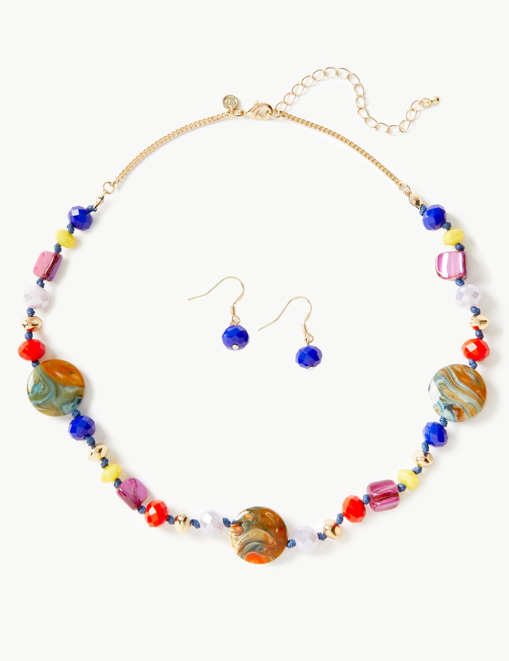 Beaded Necklace & Earrings Set 1 of 1