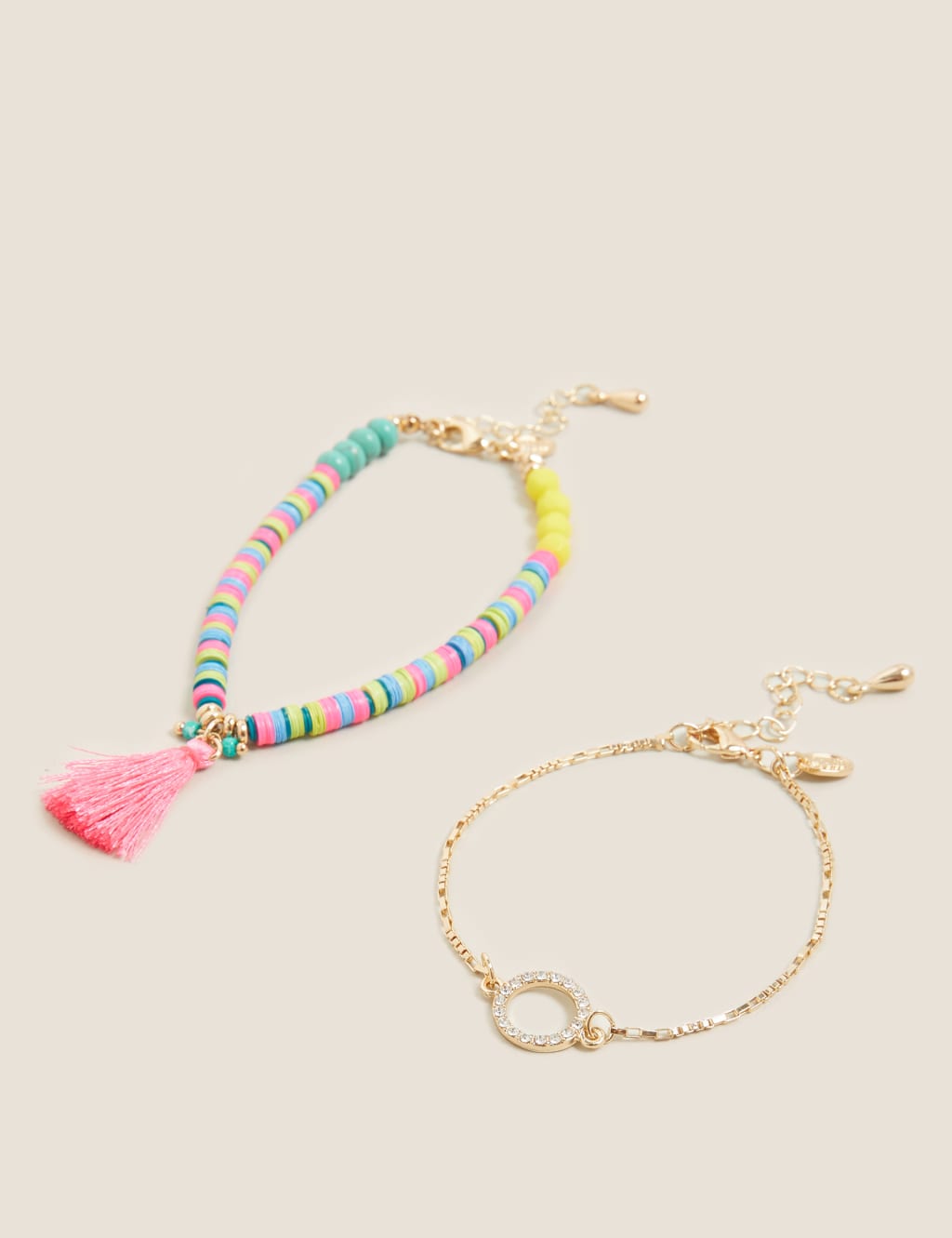 2 Pack Beaded Chain Bracelets 2 of 2