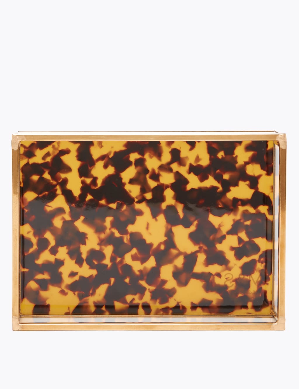 Tortoise Shell Print Glass Jewellery Tray 2 of 4