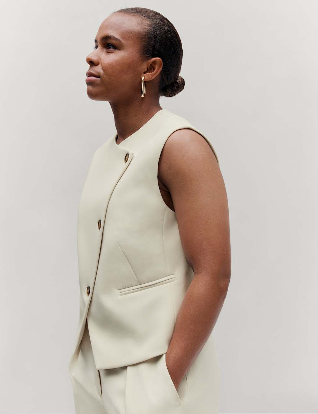 Tailored Asymmetric Waistcoat 1 of 8