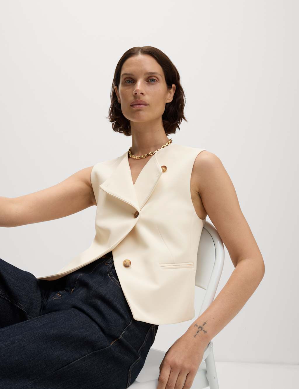 Tailored Asymmetric Waistcoat 7 of 8