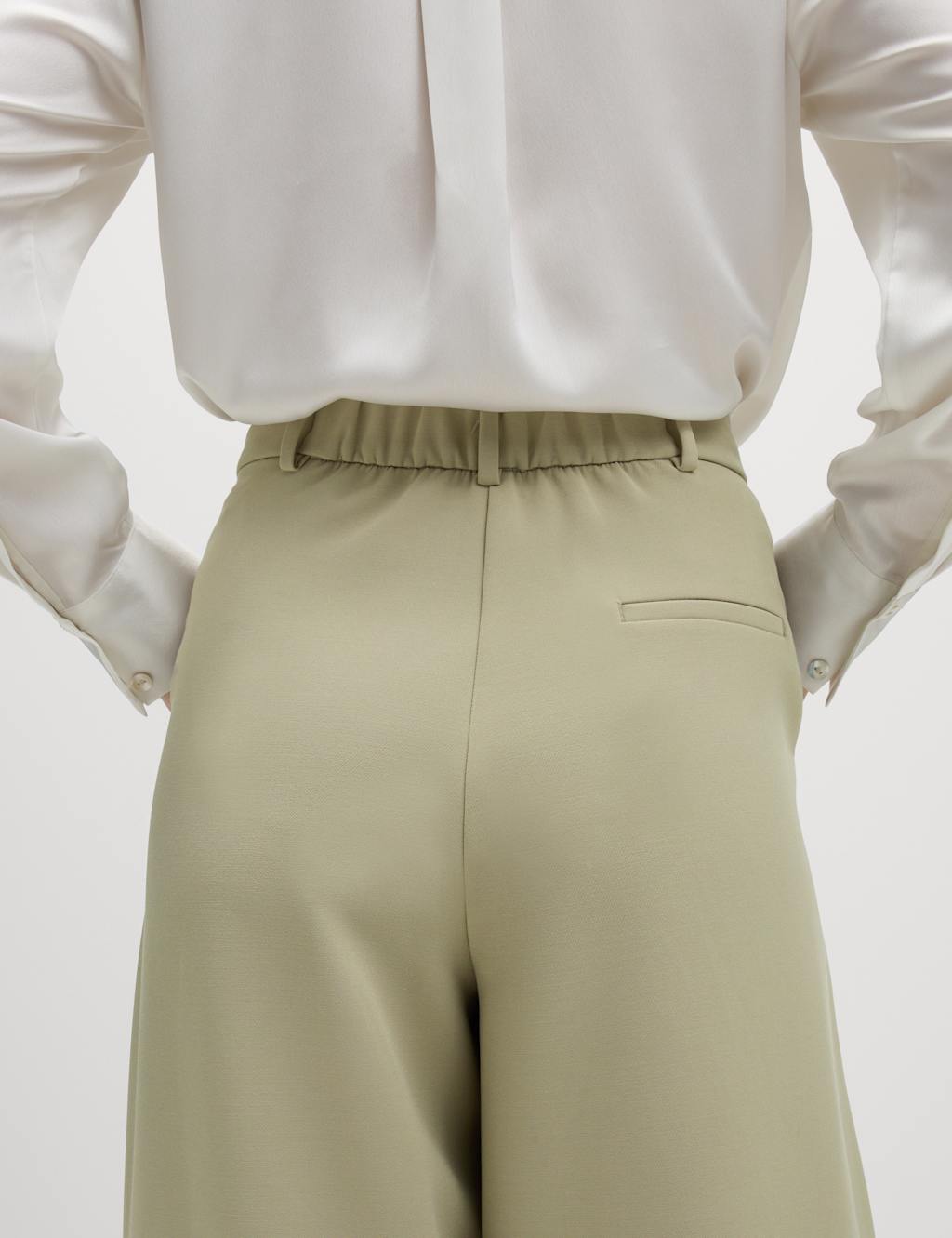 Tailored Pleat Front Barrel Leg Trousers 5 of 7