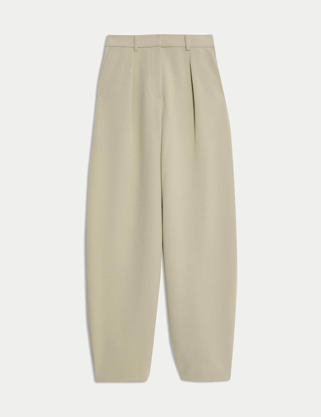 Tailored Pleat Front Barrel Leg Trousers 2 of 7