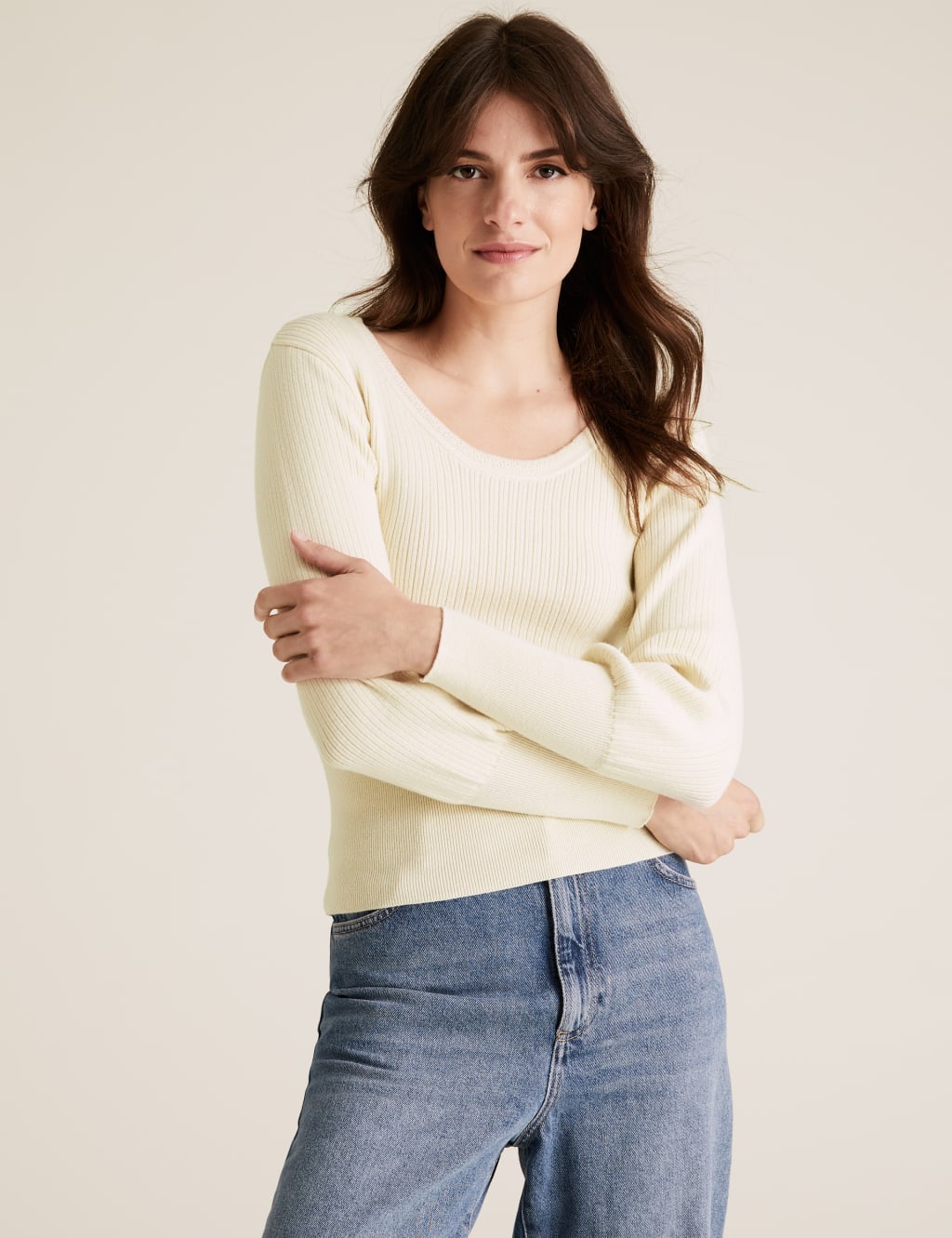 Scoop neck jumper 2025