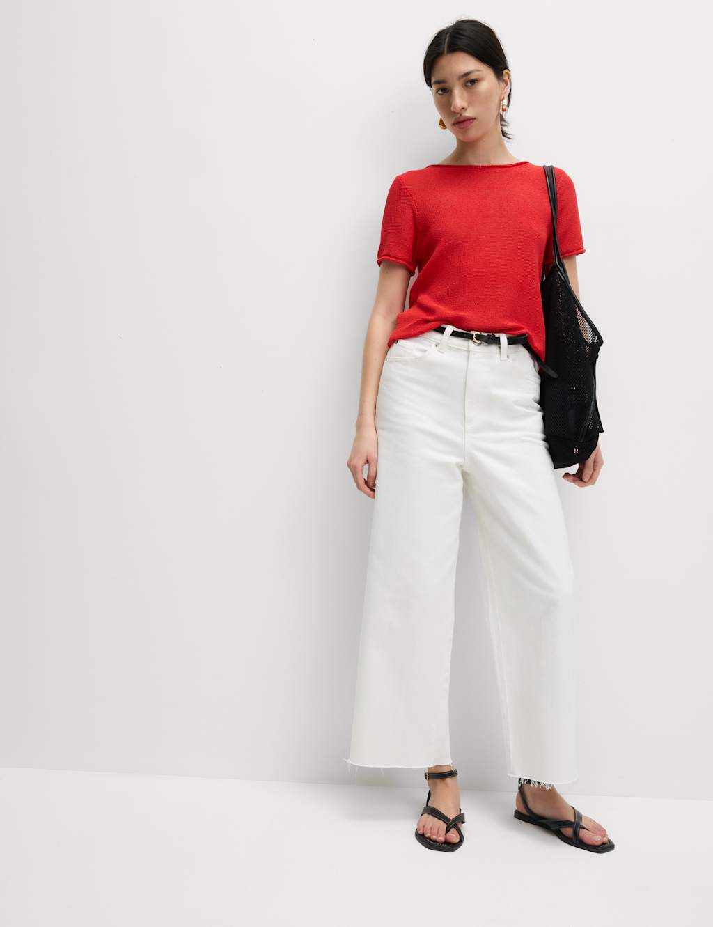 Textured Crew Neck Knitted Top 3 of 5