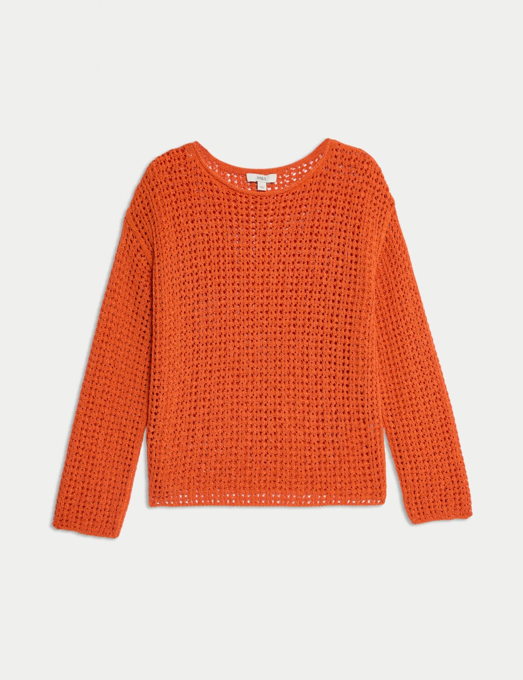Cotton Blend Crew Neck Short Jumper 2 of 6