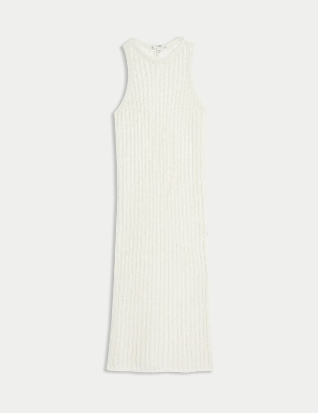 Textured Openstitch Midi Knitted Dress 2 of 8