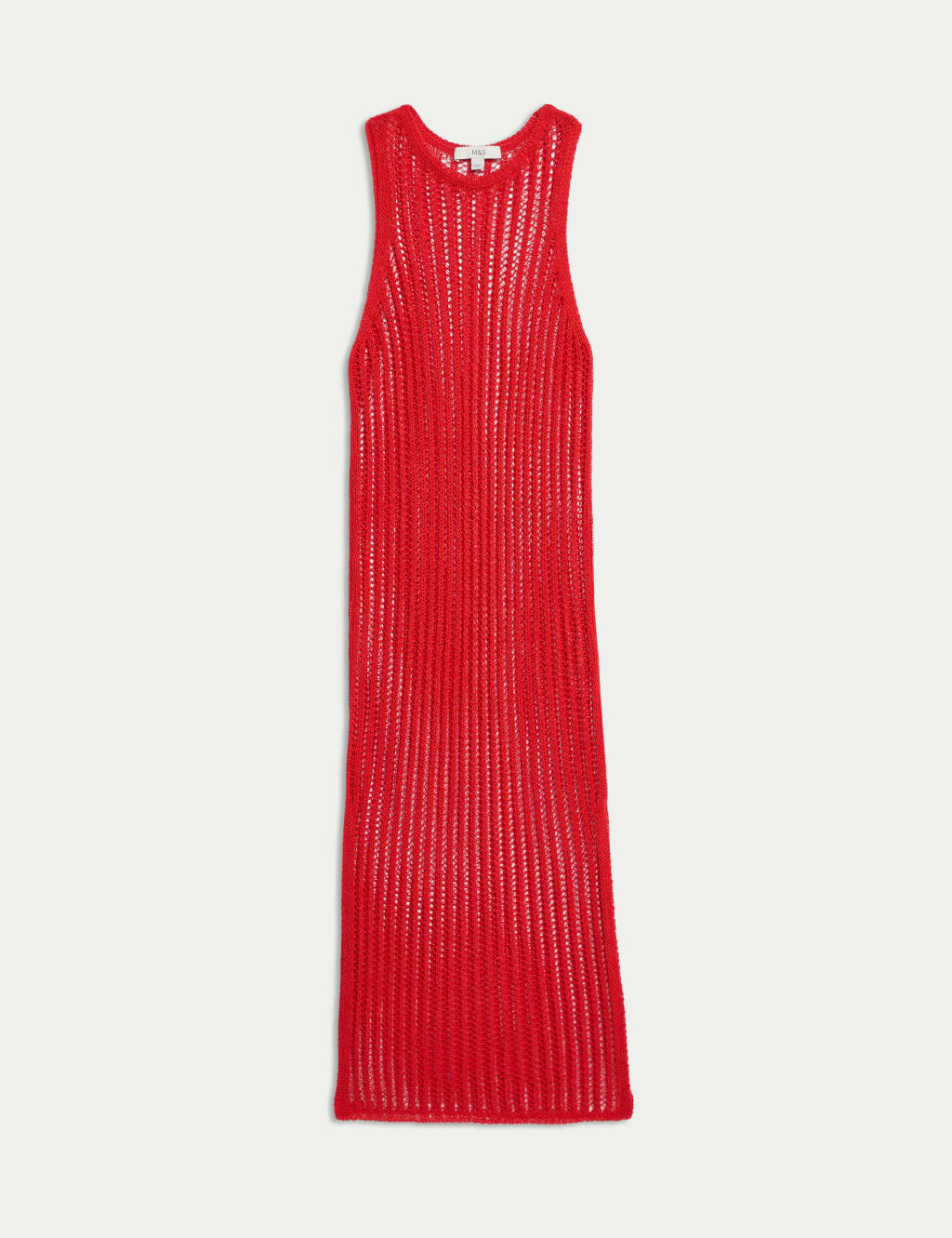 Textured Openstitch Midi Knitted Dress 2 of 6