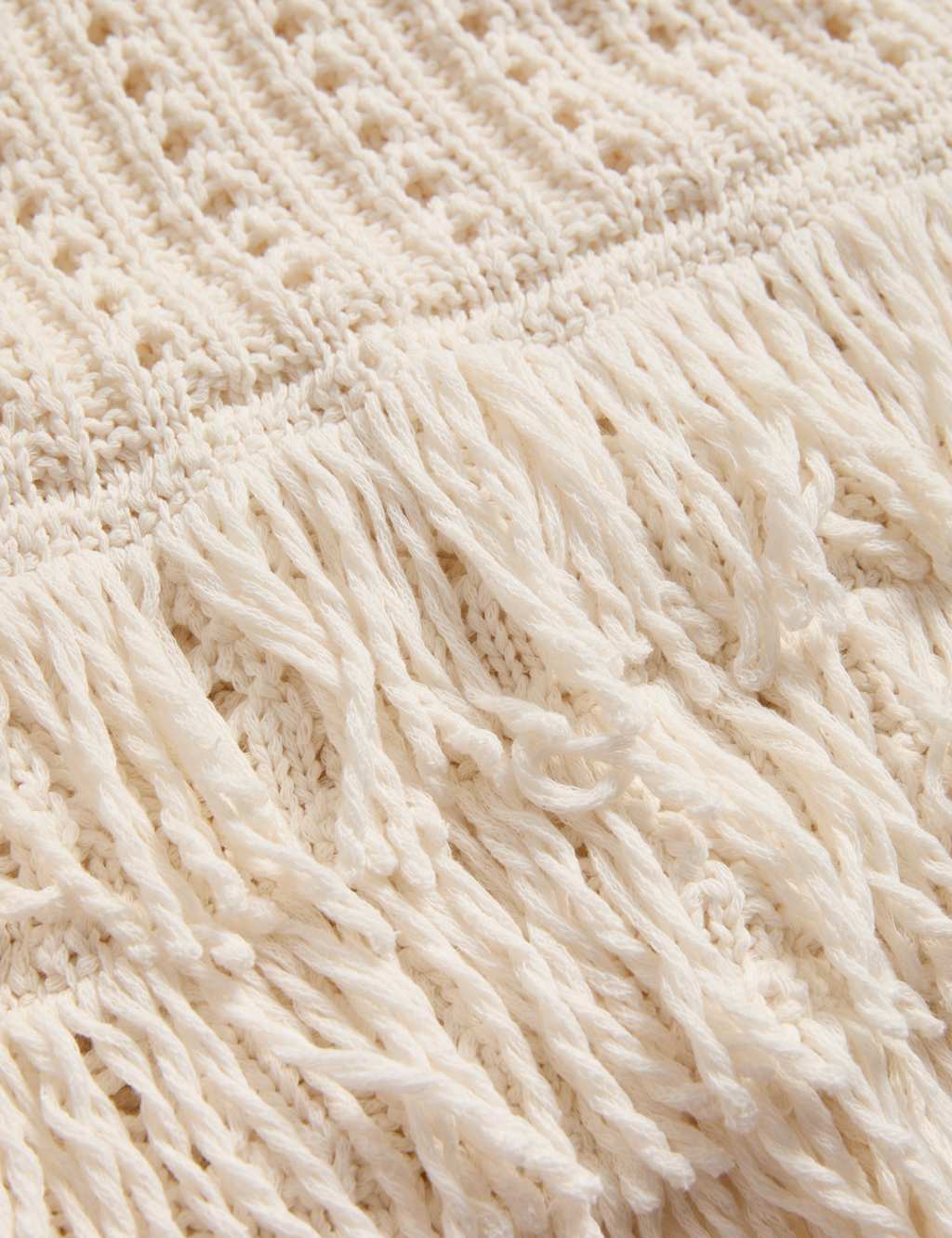 Cotton-Blend Textured Fringe Jumper 8 of 8