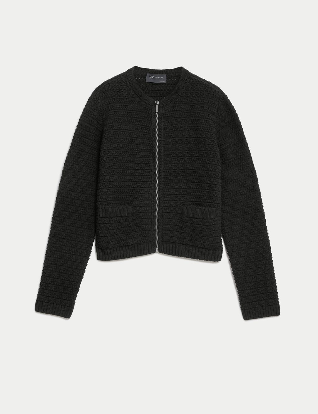 Cotton Rich Textured Knitted Jacket 2 of 6