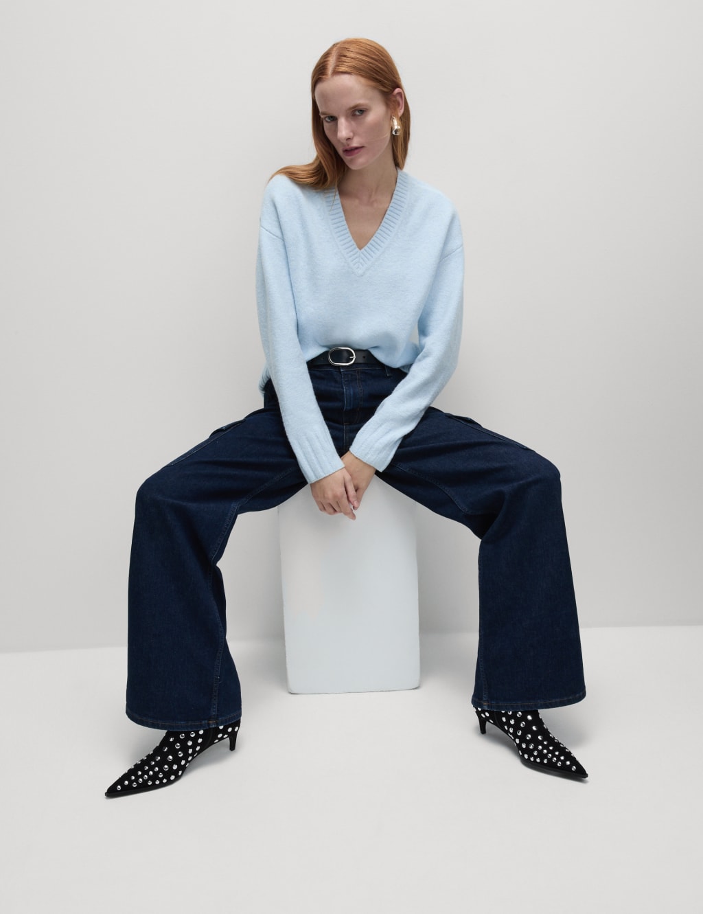 M&s v neck jumpers ladies shop
