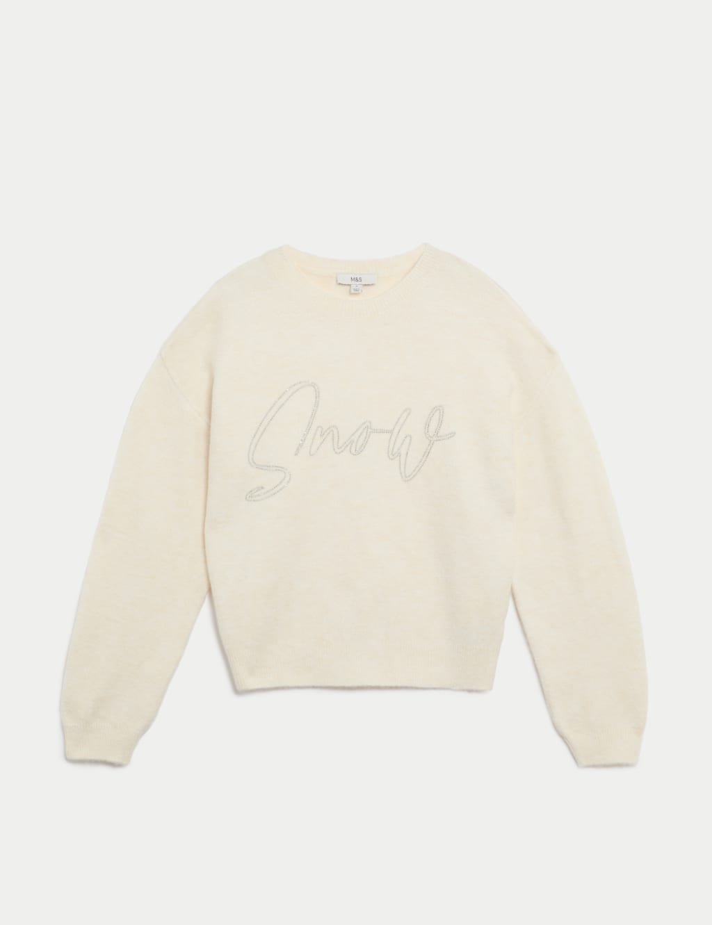 Slogan Crew Neck Jumper M S Collection M S