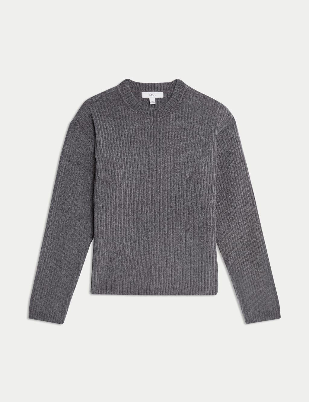 Ribbed chenille sweater outlet
