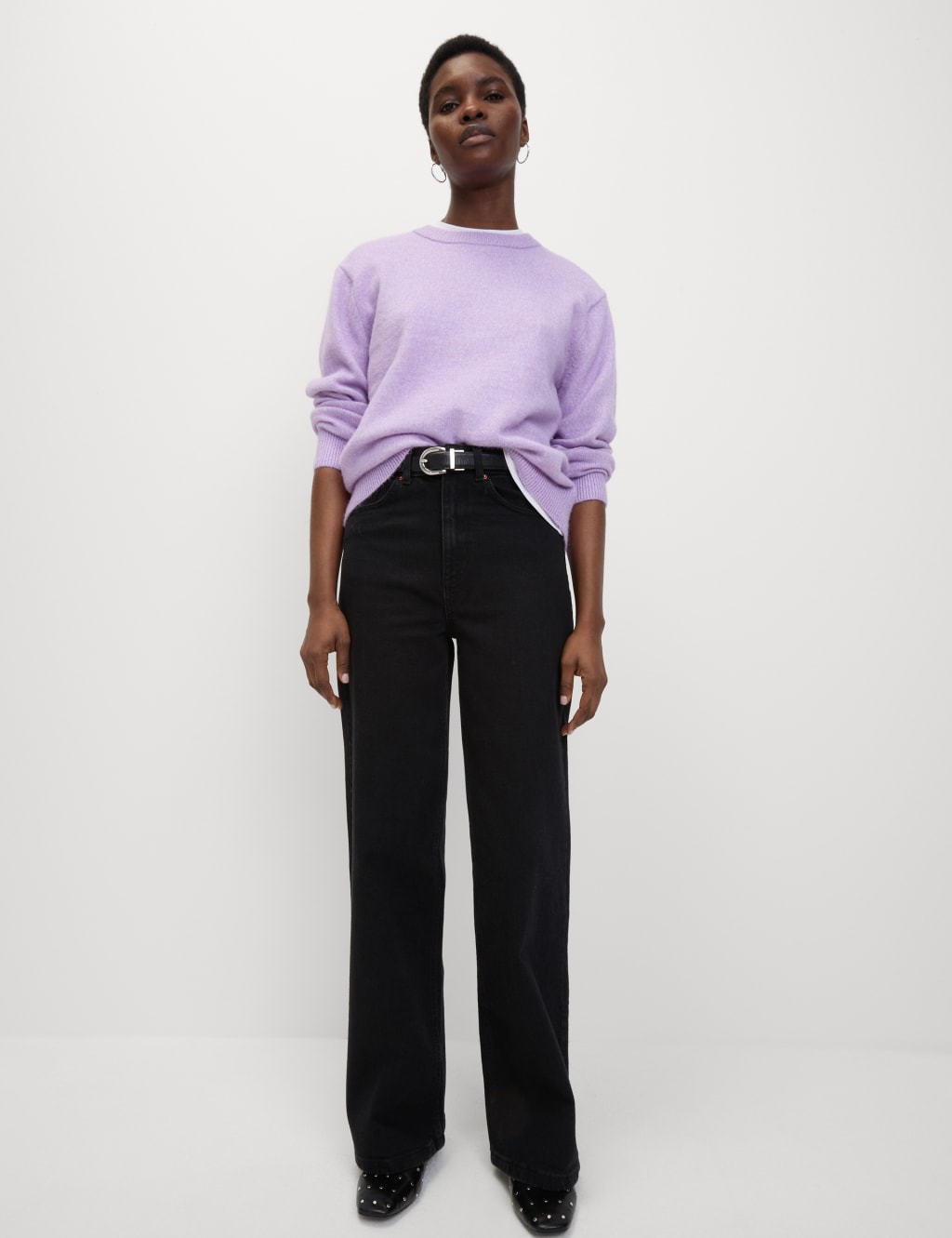 Textured Relaxed Jumper with Alpaca 3 of 6