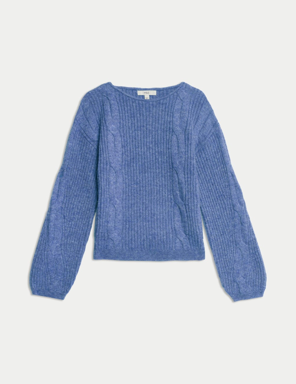 M and s blue jumper top
