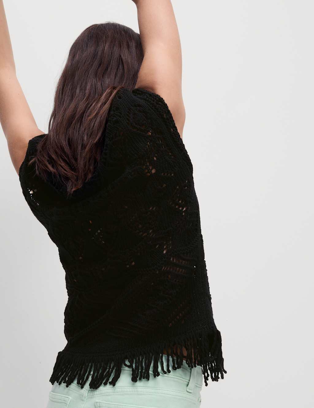 Pure Cotton Textured Slim Fit Knitted Top 3 of 5