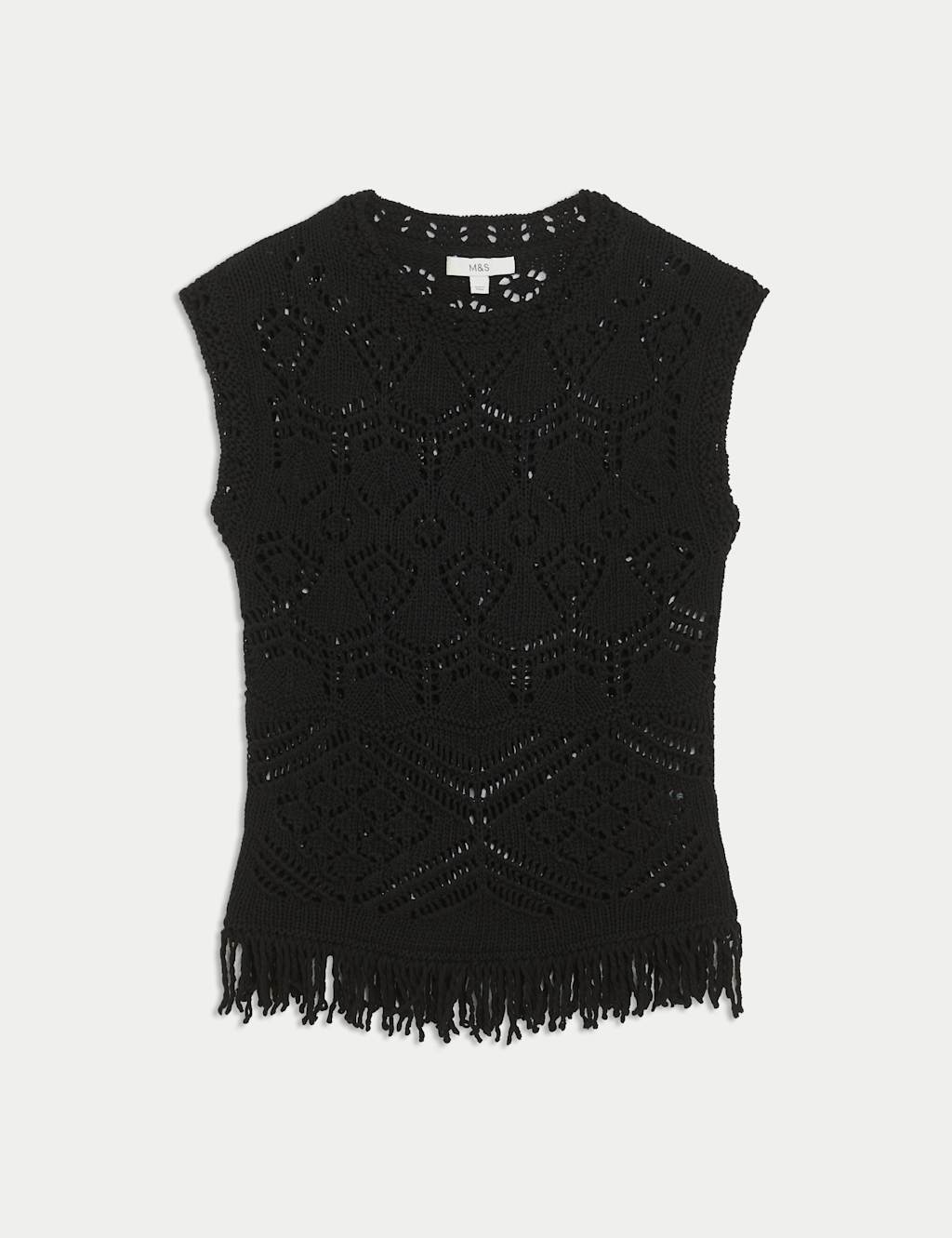 Pure Cotton Textured Slim Fit Knitted Top 2 of 5