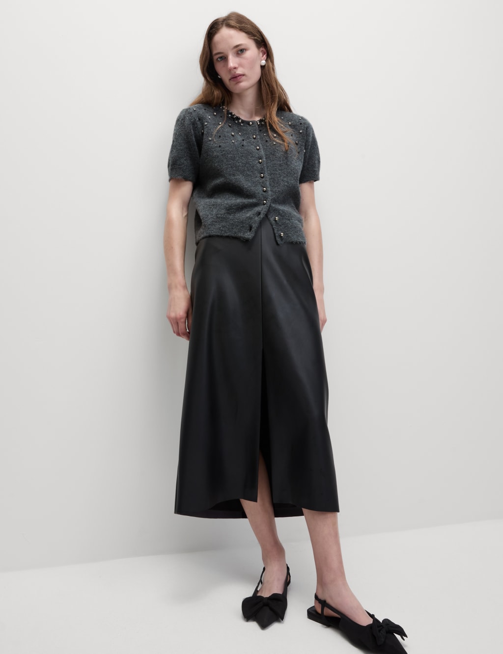 Marks and spencer cropped cardigan top