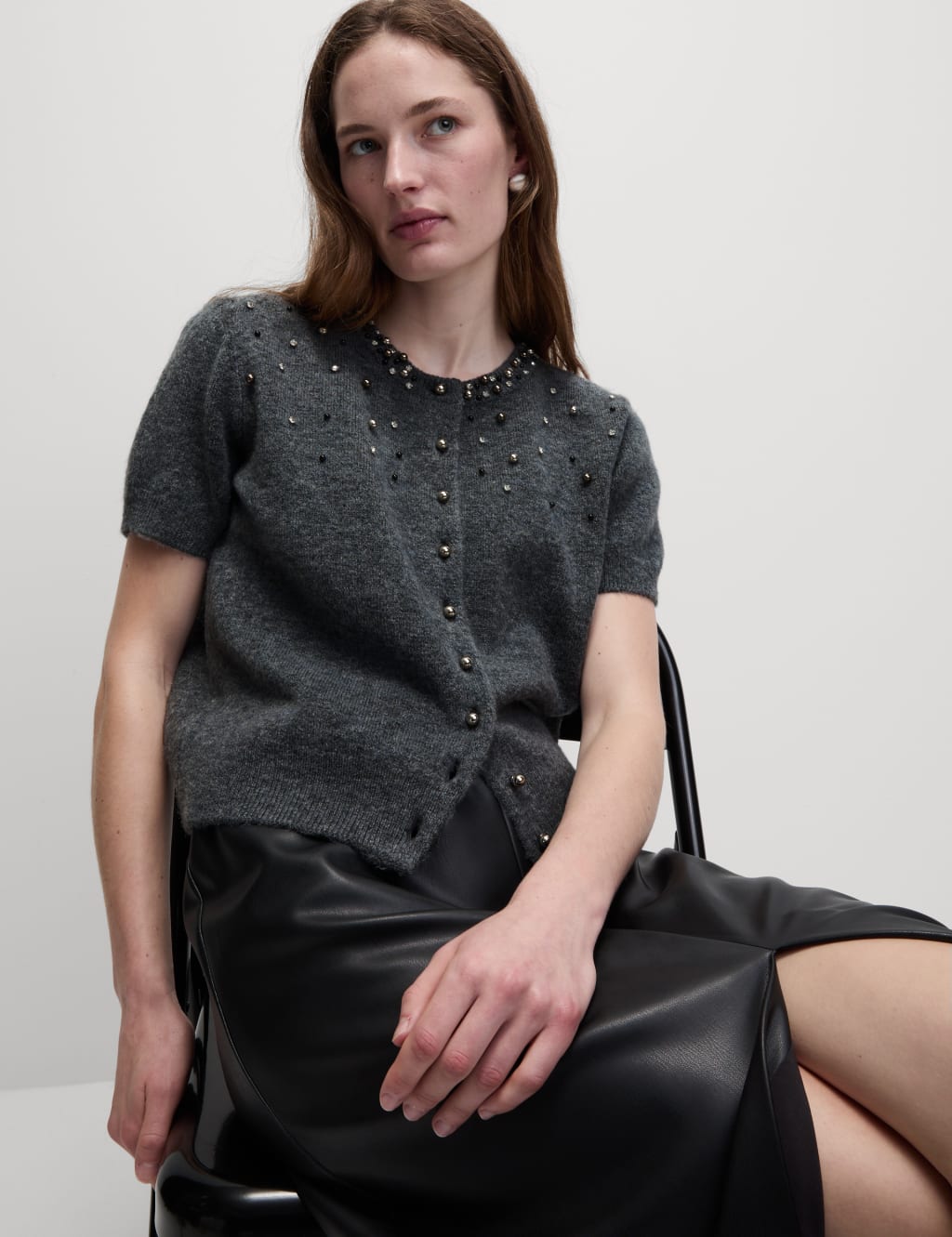 Marks and spencer cropped cardigan shop