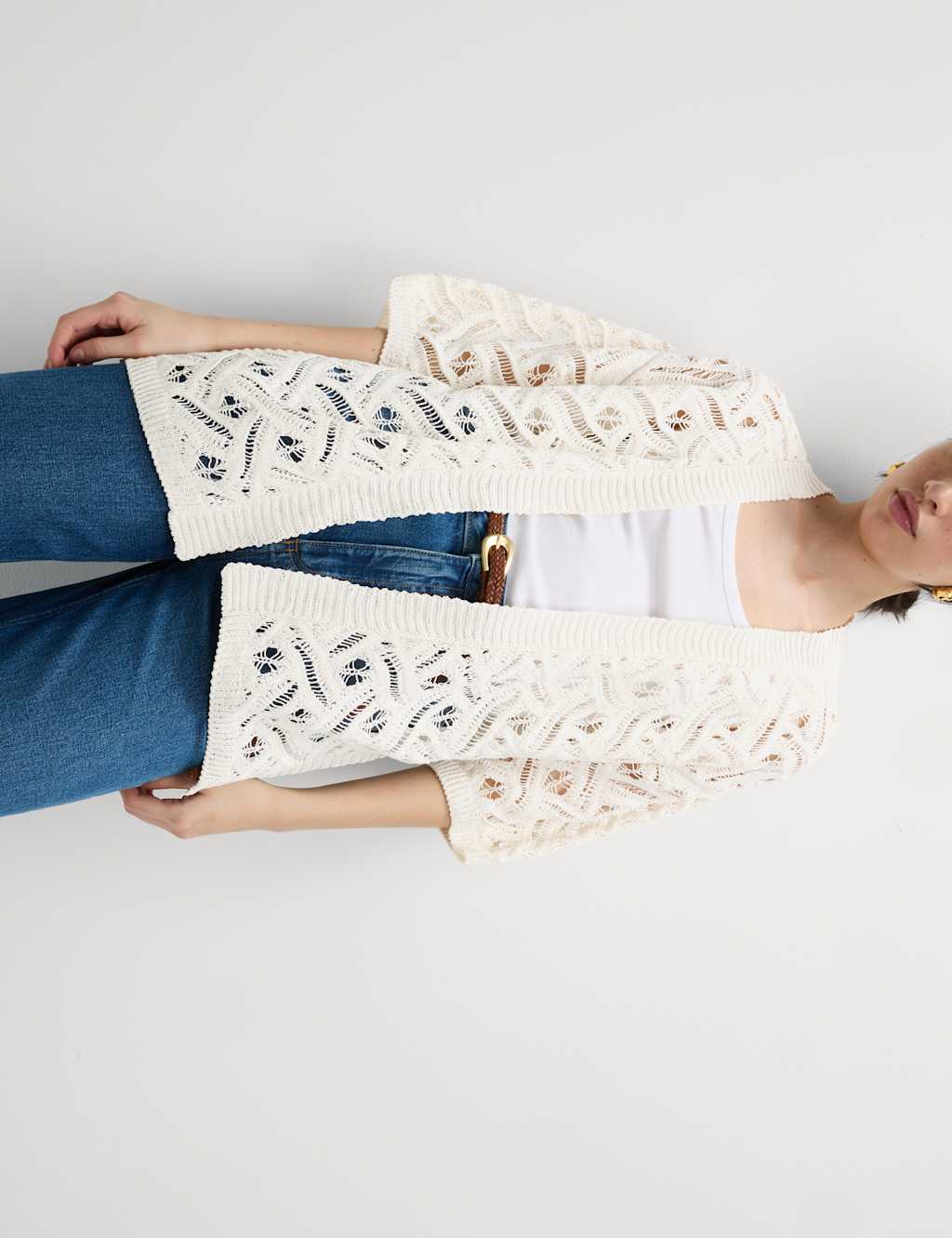 Textured Edge to Edge Longline Cardigan 4 of 6