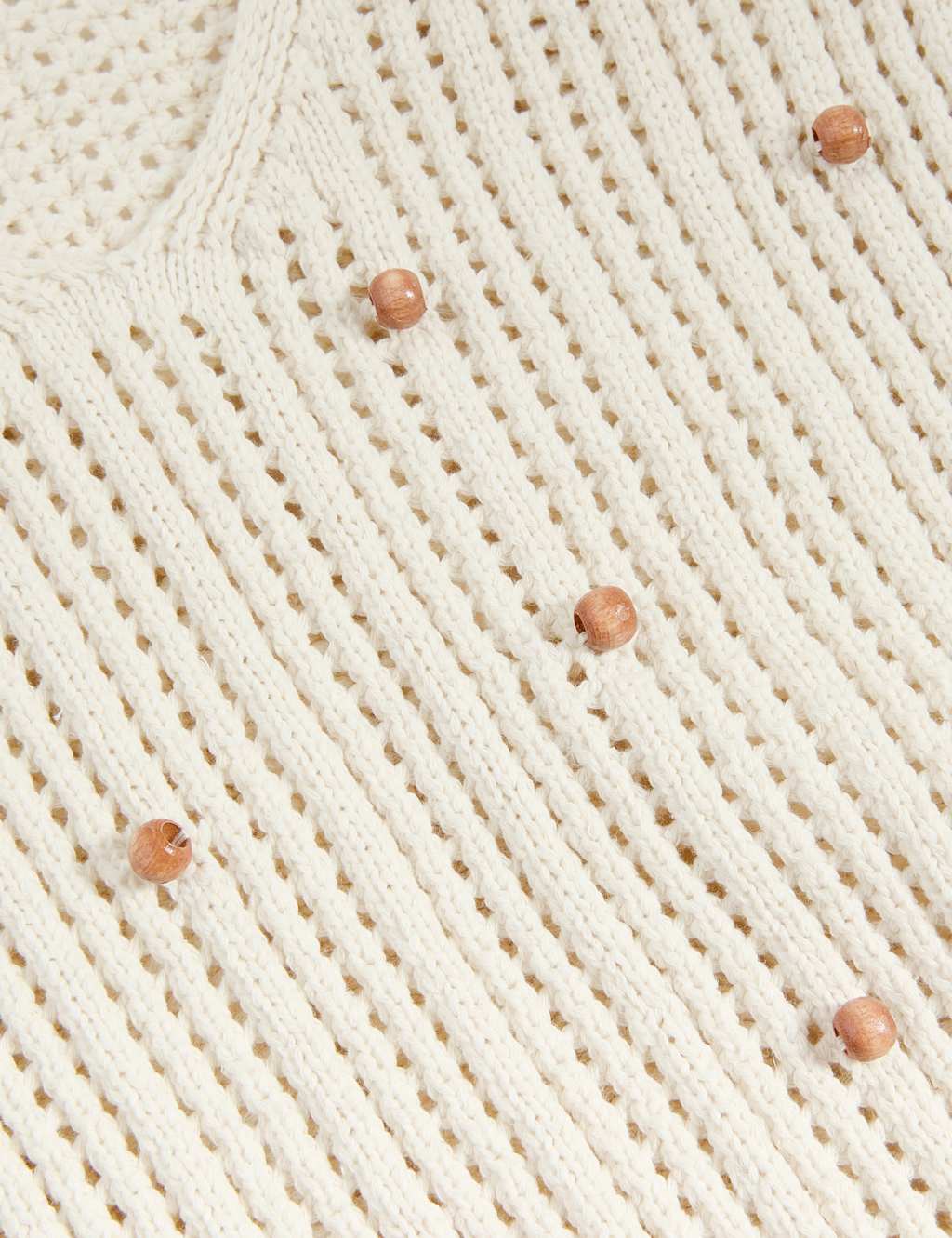 Cotton Blend Textured Slim Fit Cropped Vest 6 of 6