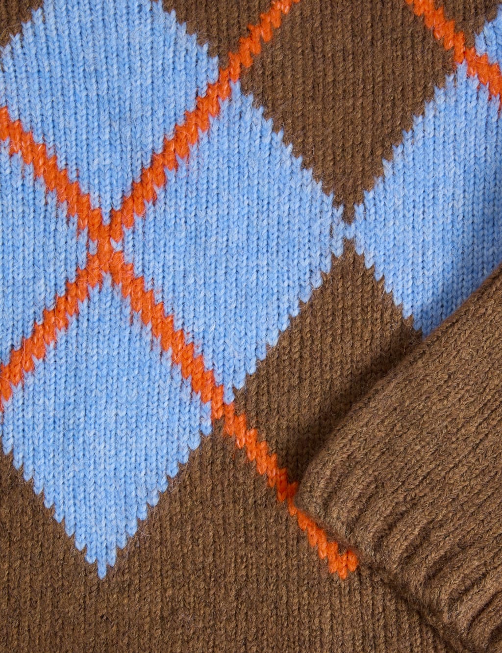 Wool argyle sweater shop