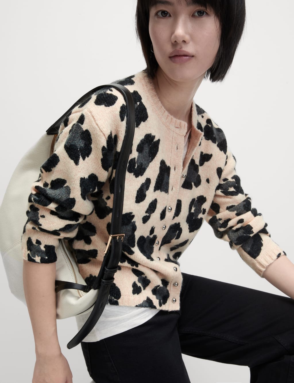 M&s leopard cardigan deals