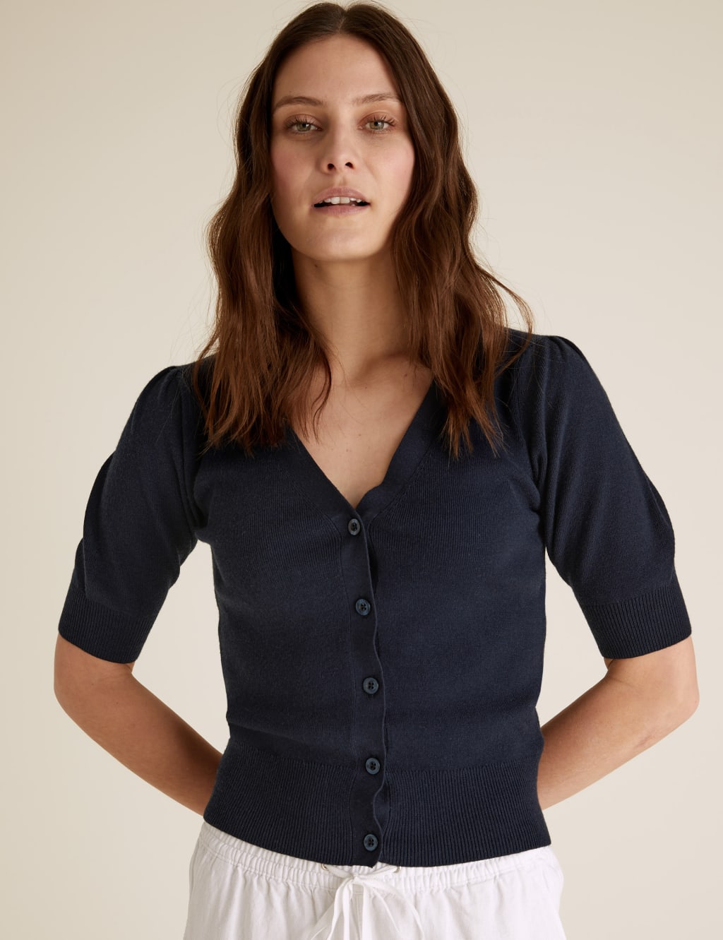 Soft Touch V-Neck Cardigan 1 of 5