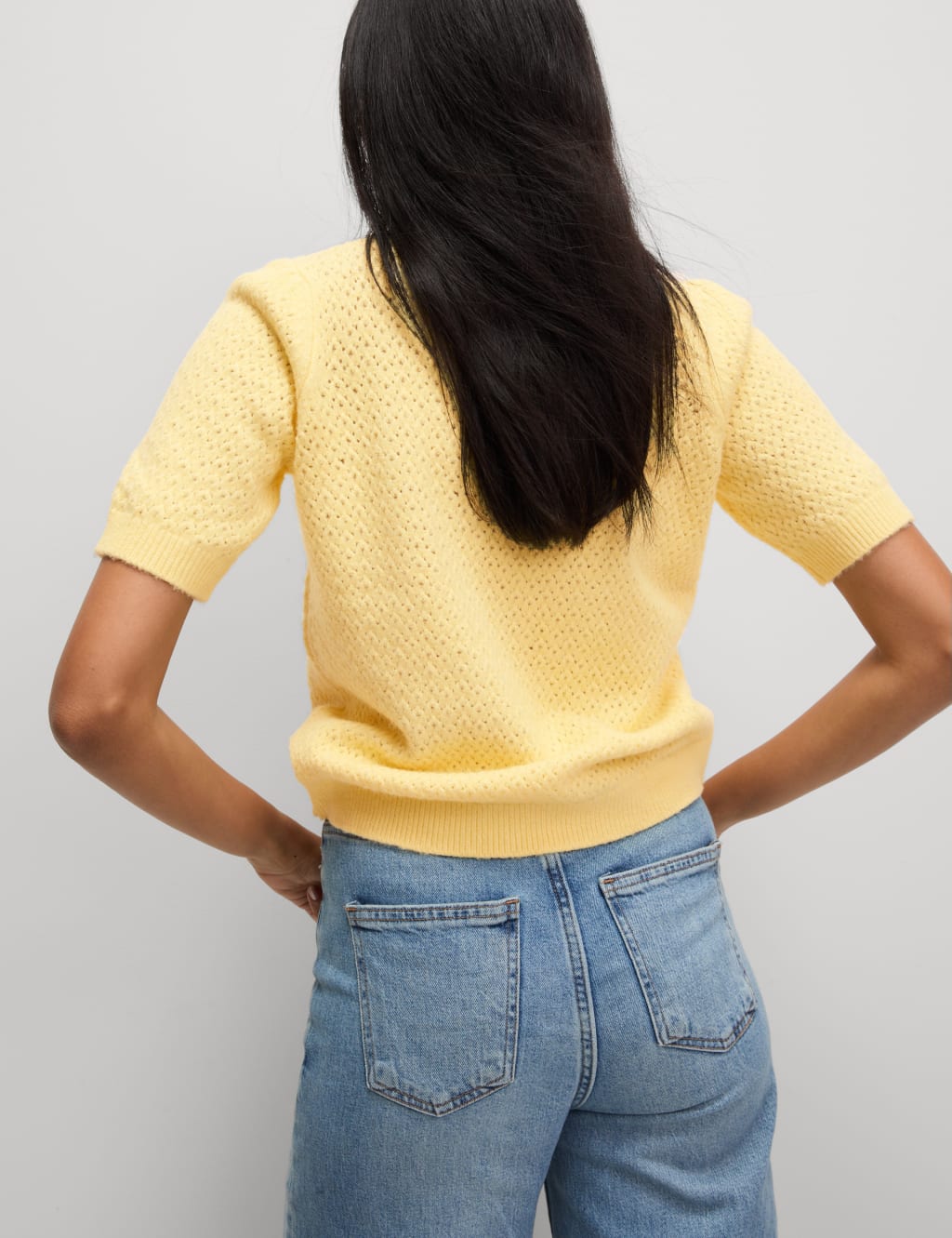 Pointelle Slim Fit Puff Sleeve Top 5 of 6