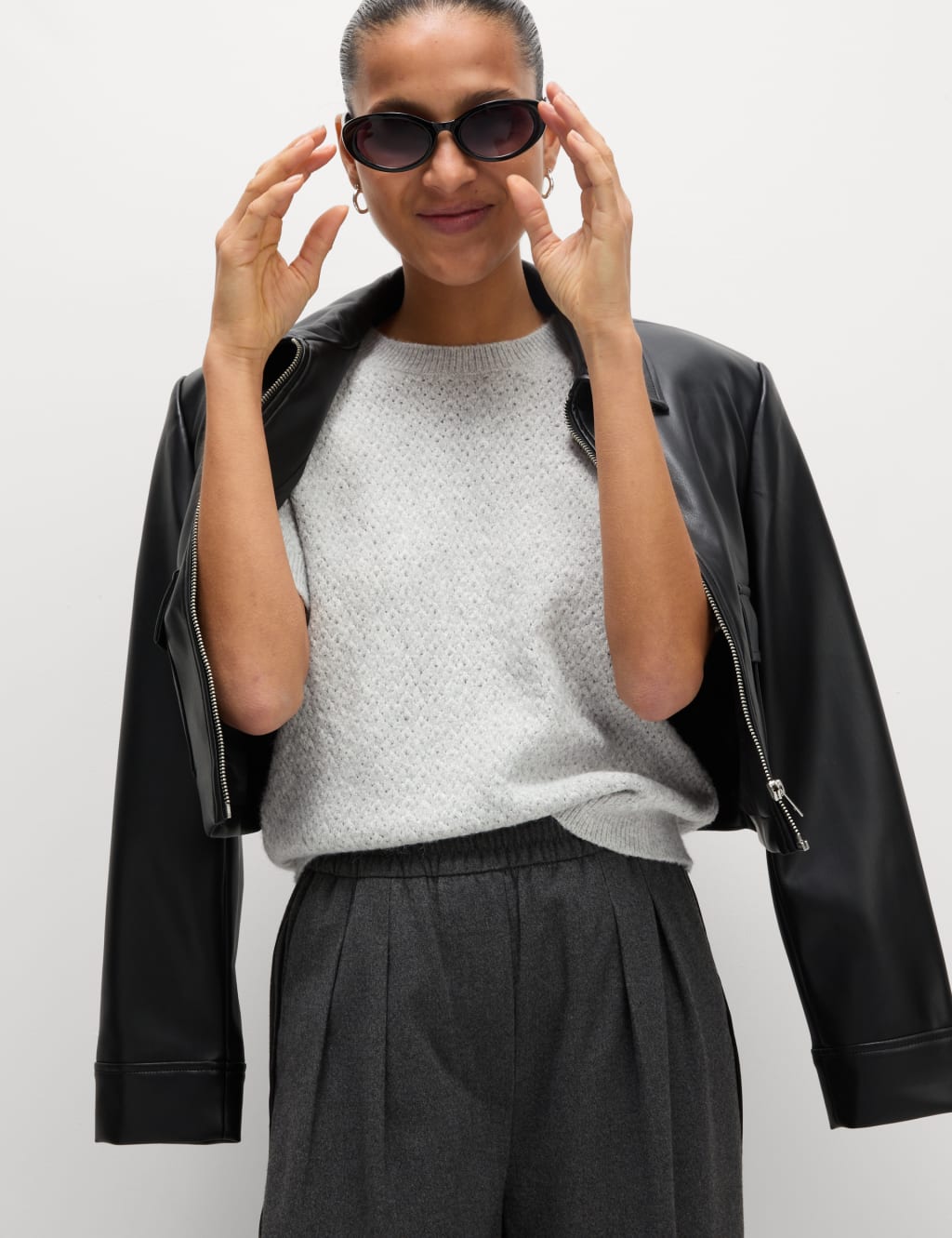 Pointelle Slim Fit Puff Sleeve Top 4 of 6